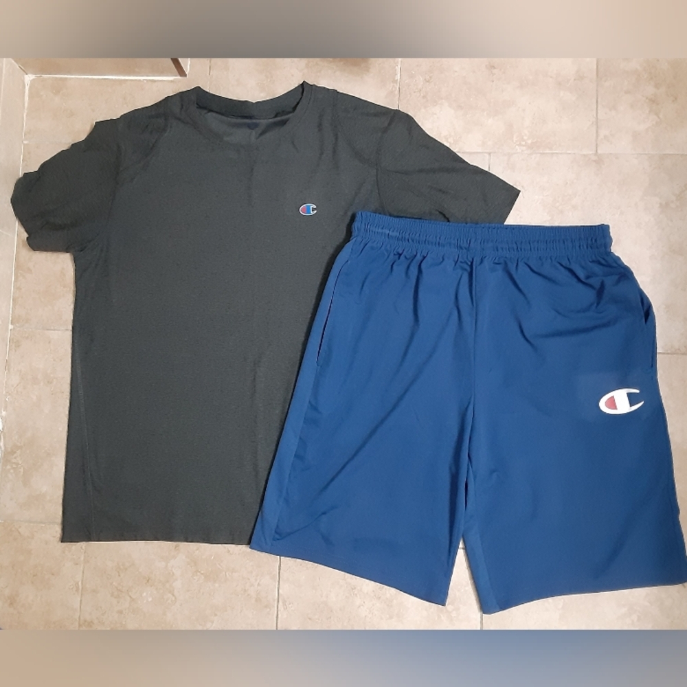 Men's Champion shirt/shorts set